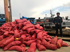 Customs catch three vessels smuggling shallots from Malaysia