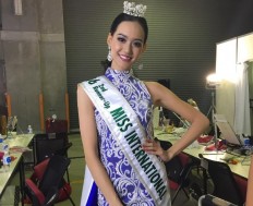 Indonesia wins third at Miss International pageant 