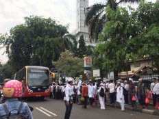 Several Transjakarta corridors closed, traffic rerouted ahead of "313" protest
