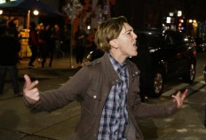 Anger over Trump explodes; protesters set fires, smash glass