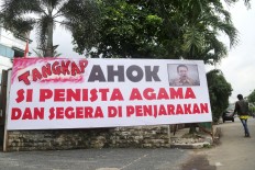 Parties fear backlash over Ahok’s blasphemy case