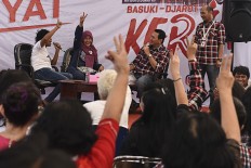 Ahok confident of reelection despite suspect status