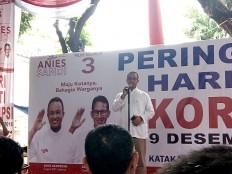  Anies, Sandiaga criticize Jakarta's low budget spending, policies