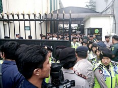 Police prepare court ahead of Ahok's blasphemy trial