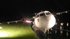 Wings Air plane overshoots runway in Semarang
