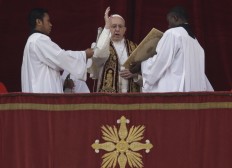 Text of Pope Francis' Christmas day message