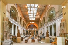 Interior view of the Egyptian Museum