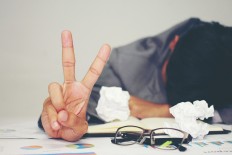 Illustration of overwork