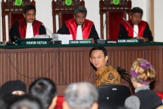 Ahok slams witness testimonies in Tuesday's hearing