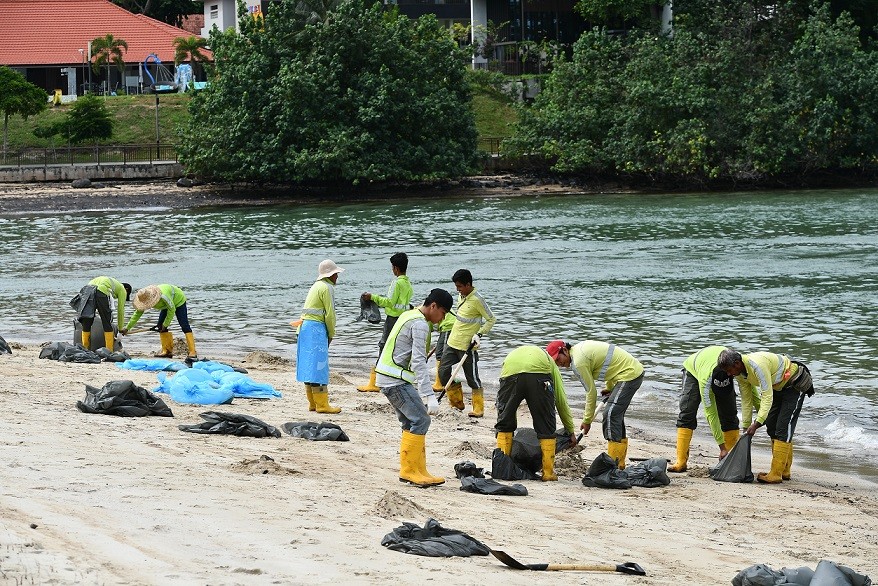 Oil spill in Johor reaches mainland Singapore shores