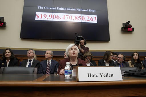 In this Feb. 15, 2017 file photo, Federal Reserve Chair Janet Yellen testifies on Capitol Hill in Washington before the House Financial Services Committee for the Fed's semi-annual Monetary Policy Report to Congress. Federal Reserve officials earlier this month discussed the need to raise a key interest rate again "fairly soon," especially if the economy remains strong.