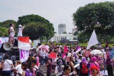 Dance of peace graces Women's March Jakarta 2017