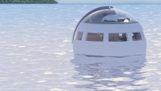 Enjoy a night at sea in free-floating capsule hotel