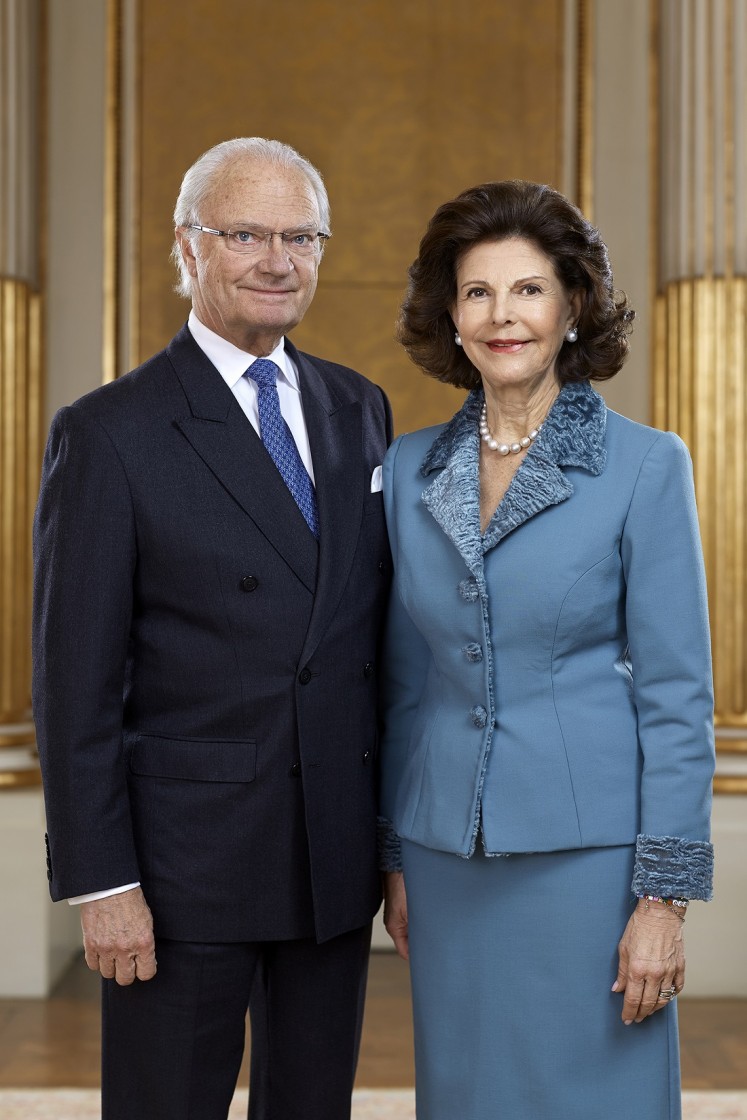 King Carl XVI Gustaf and Queen Silvia of Sweden, file photo. 