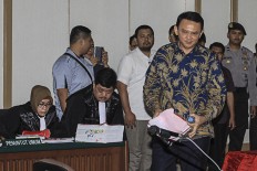 AGO agrees with suggestion to postpone Ahok’s trial until runoff