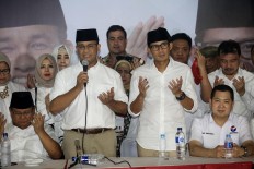 Anies, Sandiaga win in all Jakarta municipalities, regency 