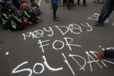 Route to State Palace blocked off for May Day rally, workers getting agitated