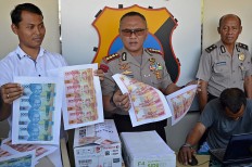 Police seize Rp 600m worth of counterfeit new banknotes 