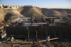 China won't let its construction crews work in West Bank 