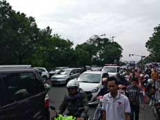 Ahok's verdict hearing causes severe congestion