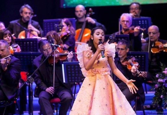 13-year-old Indonesian girl wins singing contest in Italy