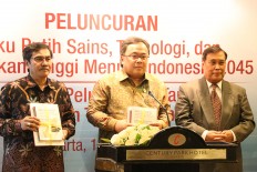 Indonesia's top scientist group launches books on education, research development