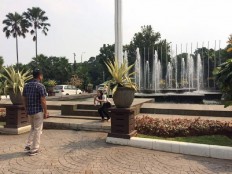 City Hall emptied of flowers for Ahok-Djarot 