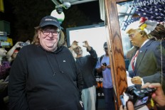 Michael Moore filming new documentary on Donald Trump