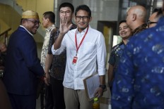 Sandiaga to face police questioning after inauguration