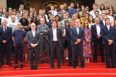 Cannes' red carpet falls silent for Manchester victims