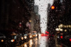 When it rains, the clock goes underwater and hours break.