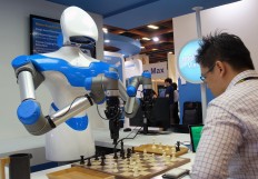 Chess-playing robot star of Taiwan tech fair 