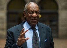 Bill Cosby talks to the news media as he leaves the Allegheny County Courthouse on May 24, 2017, in Pittsburgh, Pennsylvania. Jury selection continues for the sexual assault trial of disgraced US megastar Bill Cosby, accused of plying a woman with pills and wine before assaulting her in 2004.