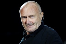 This file photo taken on August 28, 2016 shows Phil Collins performing on opening night prior to the evening session on Day One of the 2016 US Open at the USTA Billie Jean King National Tennis Center in the Flushing neighborhood of the Queens borough of New York. 