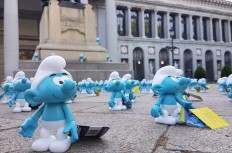 The Smurfs are now the tourism ambassadors of Brussels