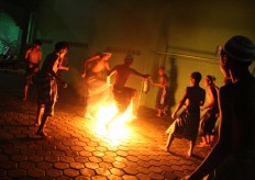 Fire soccer, a unique Ramadhan tradition of 'pesantren' students