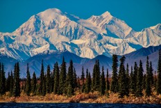 Denali, the original native name of Mount McKinley, is the highest mountain peak in North America.