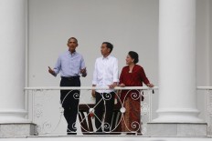 Obama welcomed modestly yet warmly at Bogor Palace