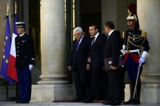 Macron says supports two-state solution in Middle East