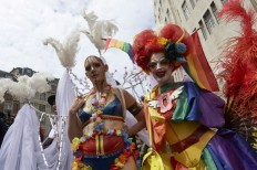 Thousands march in London for gay Pride milestone