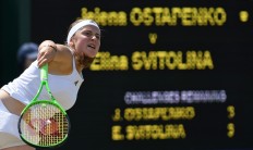 Ostapenko into first Wimbledon quarterfinal