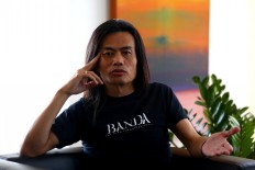Artistic director: Jay Subiyakto talks to The Jakarta Post during the interview for 'Banda: The Forgotten Trail' movie in Jakarta, in 2017.