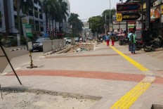 Jakarta to build 80 kilometers of sidewalks this year
