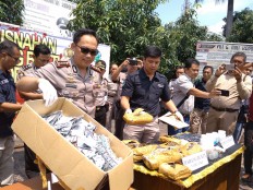 Bogor Police in fight against drugs