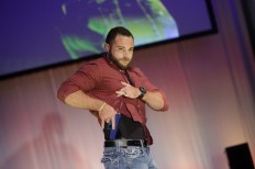 A US fashion show with a bang: Carrying guns in style