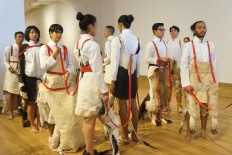 Artist highlights human, animal relationship in art performance