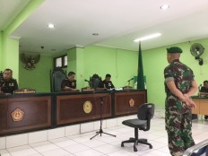 Three TNI officers sacked, sentenced to prison for selling ammunition to Papuan armed group