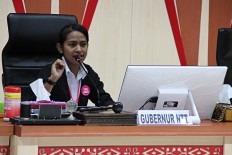  Sarah Lenggu 'takes over' gubernatorial seat in celebration of International Girl Child's Day 