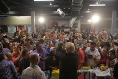 Trump mocked for tossing paper towels to hurricance victims