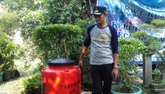 Village in Bogor uses leftover rice water to grow plants